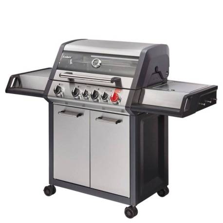 Gratar pe gaz Enders Monroe Pro 4 SIK Turbo, 4 arzatoare inox, arzator infrarosu, grile fonta