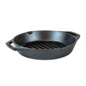 Tigaie grill adanca rotunda din fonta cu manere Lodge, 26 cm