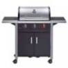 Gratar pe gaz, 3 arzatoare inox, arzator Turbo Zone, grile fonta, Enders Chicago 3 R Turbo