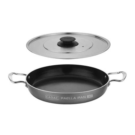 Tava paella cu capac, antiaderenta pentru gratar Cadac, 28 cm