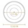 Ceaun din fonta cu capac - cuptor olandez Lodge triplu asezonat Blacklock 26 cm, 5.2 litri BL02DO