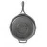 Tigaie adanca rotunda din fonta cu maner Lodge triplu asezonata Blacklock, 30 cm