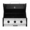 Gratar pe gaz din inox incastrabil - Cadac Meridian, 3 arzatoare