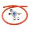 Set regulator de presiune gaz cu manometru si furtun cu filet 1 pe 4 - Cadac