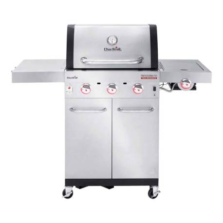 Gratar pe gaz din inox Char-Broil Professional Pro S 3, grile din fonta