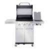 Gratar pe gaz din inox Char-Broil Professional Pro S 3, grile din fonta