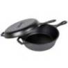 Set 2 tigai din fonta cu maner Lodge Combo Cooker, 26 cm