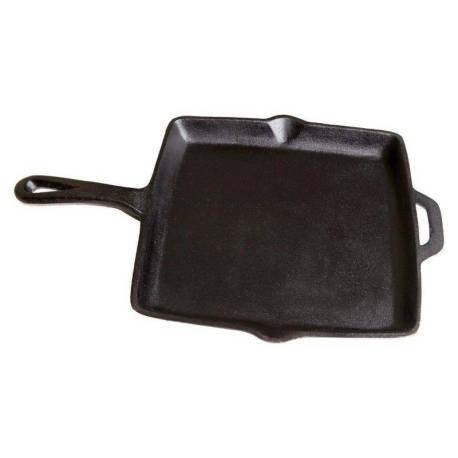 Tigaie patrata din fonta cu maner Camp Chef, 28 cm