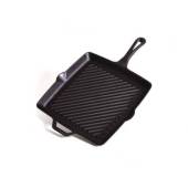 Tigaie grill patrata din fonta cu maner Camp Chef, 28 cm