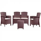 Set mobilier gradina BICA Lido 2, maro, 4 persoane