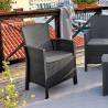 Set mobilier gradina BICA Lido 2, grafit, 4 persoane