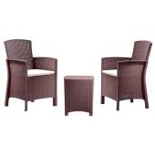 Set mobilier balcon BICA Lido Terrace, 2 persoane, maro