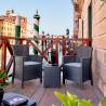 Set mobilier balcon BICA Lido Terrace, 2 persoane, grafit