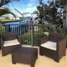 Set mobilier balcon BICA Nebraska Terrace, maro, 2 persoane