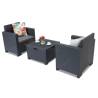 Set mobilier balcon BICA Nebraska Terrace, grafit, 2 persoane