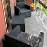 Set mobilier balcon BICA Nebraska Terrace, grafit, 2 persoane