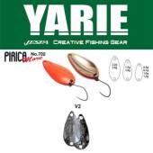 Lingurita oscilanta YARIE 702 Pirica More 1.0g, culoare V2 Naive Silver