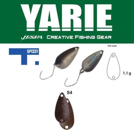 Lingurita oscilanta YARIE 706 T-Spoon 1.1g, culoare S4 Marron Squash