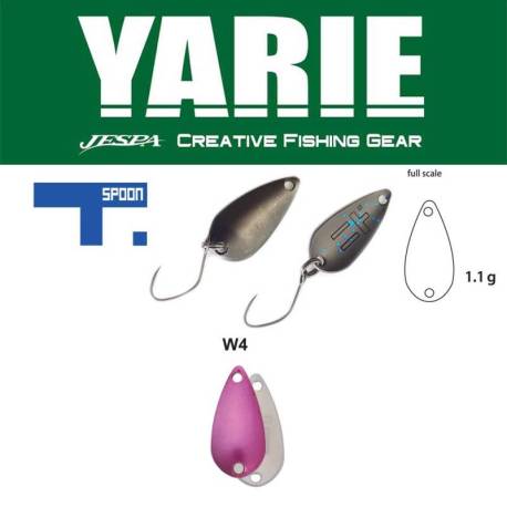 Lingurita oscilanta YARIE 706 T-Spoon 1.1g, culoare W4 Norinori Pink