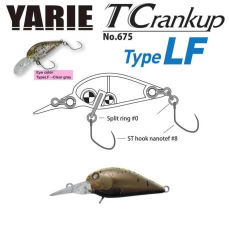 Vobler YARIE 675 T-Crankup Type LF 3.5cm, 2.6g, culoare C28 Ca Uny