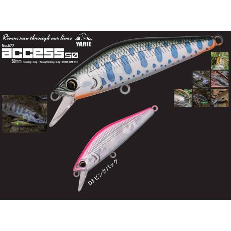 Vobler YARIE 677 Access S 5cm, 3.6g, culoare D3 Pink Back