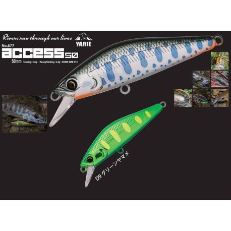 Vobler YARIE 677 Access S 5cm, 3.6g, culoare D9 Green Yamame