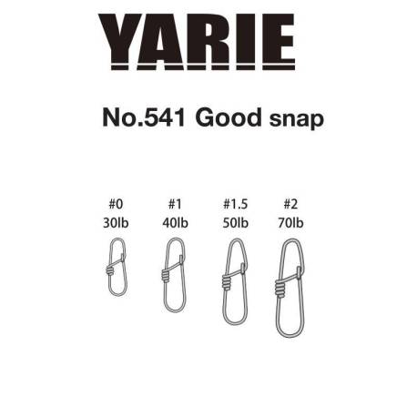 Agrafa YARIE 541 Good Snap 40lb Nr.1, 9buc/plic