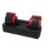 Gantera reglabila 1,7 - 11 kg TECHFIT + suport gantera