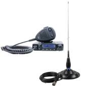 Pachet statie radio CB PNI Escort HP 6500 ASQ + antena CB PNI ML145 cu magnet