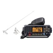 Radio marin VHF ICOM IC-M330GE ultracompact, GPS incorporat, DSC + antena cu cablu si suport