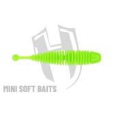 Naluca soft HERAKLES Ringo 6.5cm culoare Chartreuse, 8buc/borcan