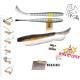 Grub HERAKLES Leftail Worm Floating, 8.6cm, culoare Wakasagi, 10buc/plic