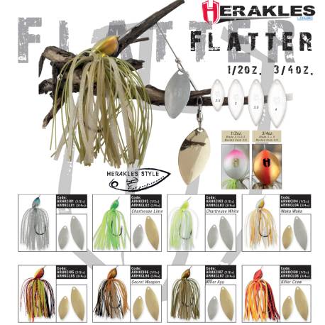 Spinnerbait HERAKLES Flatter 14g, culoare Secret Weapon