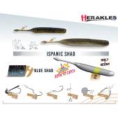 Naluca HERAKLES Shad Ispanic 11.4cm, culoare Blue Shad, 9buc/plic