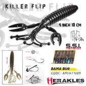 Rac HERAKLES Killer Flip 10cm, culoare Bama Bug, 7buc/plic