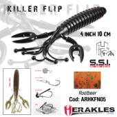 Rac HERAKLES Killer Flip 10cm, culoare Rootbeer, 7buc/plic