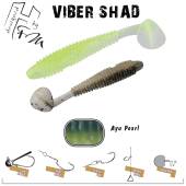 Naluca HERAKLES Viber Shad 7.6cm, culoare Ayu Pearl, 7buc/plic