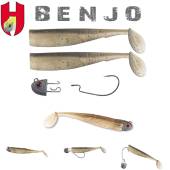 Combo shad HERAKLES Benjo 7.5cm, culoare Smoker