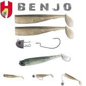 Combo shad HERAKLES Benjo 7.5cm, culoare Baitfish