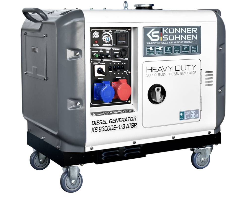 Eight Certificate spring Generator KONNER & SOHNEN KS 9300DE-1/3 ATSR SUPER S, 230/400V, 7.5kW - Generatoare curent Eight Certificate spring Generator KONNER & SOHNEN KS 9300DE-1/3 ATSR SUPER S, 230/400V, 7.5kW - Generatoare curent