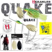 Spinnerbait HERAKLES Quake 1 1/2oz 42g, culoare Black/Red