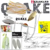 Spinnerbait HERAKLES Quake 5/8oz 17.5g, culoare Chartreuse/White
