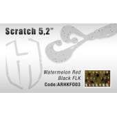 Grub HERAKLES Scratch 13cm, culoare Watermelon Red Flake, 7buc/plic