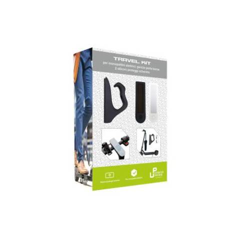 Kit 2 protectii de display si 1 carlig Urban Prime Travel. NM/ UP-MON-KIT, negru