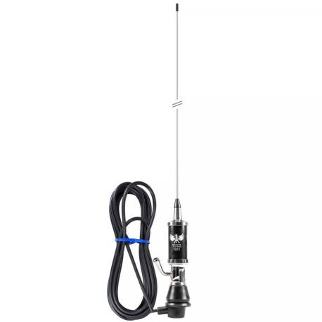 Antena CB LEMM EAGLE AT 1000, lungime 165 cm, castig 3dB, 26.5-27.5 MHz, 600W, cablu RG58 4m