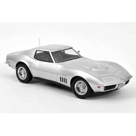 Macheta auto CHEVROLET Corvette C3 (1969) 1:18 argintiu