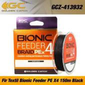 Fir textil GOLDEN CATCH Bionic Feeder PE X4 150m Black, 0.128mm, 5kg