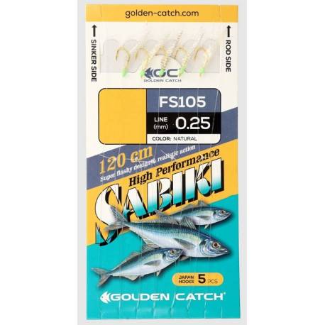 Taparina GOLDEN CATCH tip FS105 Nr.6 Natural (5 carlige)