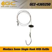 Montura somn GOLDEN CATCH Single Hook With Rattle, 6/0
