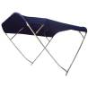 Bimini top OSCULATI Shade Master Inox Depth, 4 arcade, albastru, latime 215/230cm, inaltime 140cm, lungime 255cm